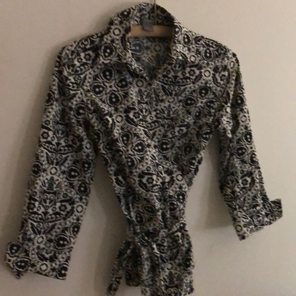Ann Taylor wrap shirt - Picture 1 of 5